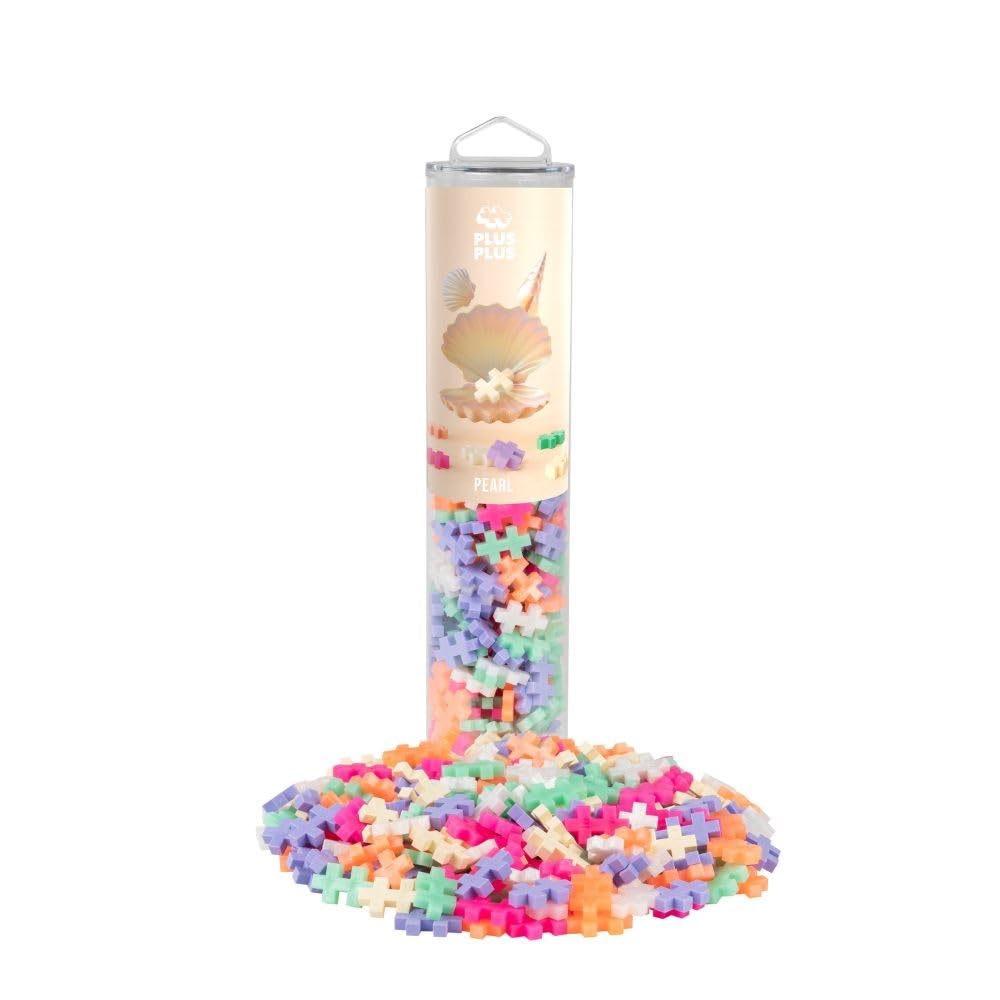 PLUS PLUS Building Blocks Toy - 240 Pieces | Pearl Color | Ages 5+