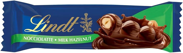 Lindt - Nocciolatte Milk Chocolate and Hazelnut Bars, 35g, Pack of 18