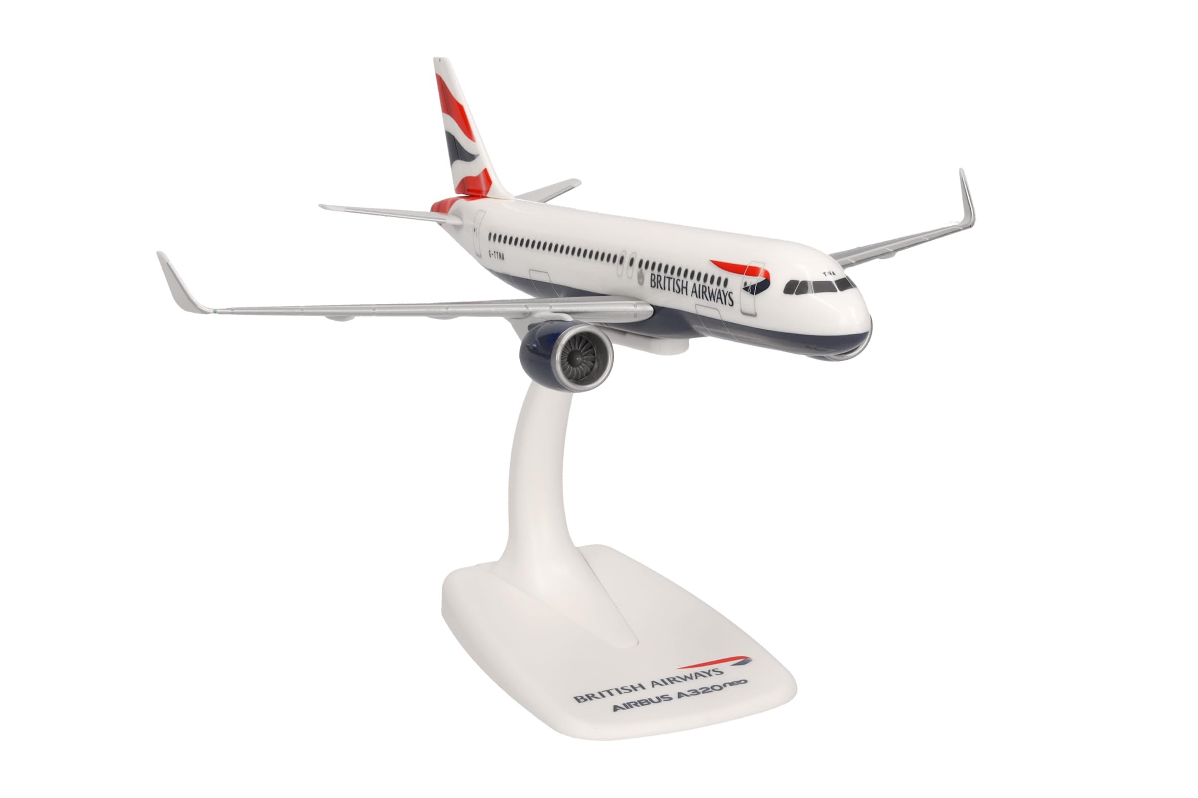 Herpa Snap-Fit British Airways Airbus A320 Neo (G-TTNA) 1:200 Scale Model 3