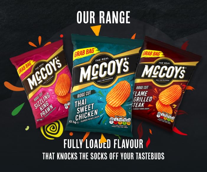 McCoys Salted Grab Bag Crisps 45g (Multipack BOX of 36) - Fully Loaded with Signature Crunch 3