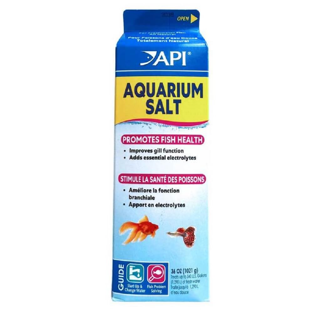 API Aquarium Salt Freshwater Aquarium Salt - Promotes Health & Respiration | 936 g Box 1