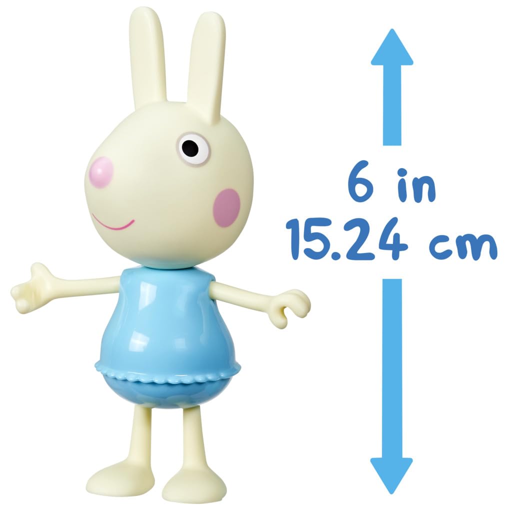 Peppa Pig Rebecca Rabbit Dress-Up Doll - 15 cm Figure with 6 Fashion Accessories | Ages 3+ | Plastic