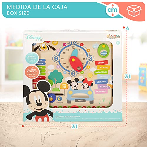 Mickey WOOMAX Disney Wooden Calendar - Educational Wooden Toy for Kids