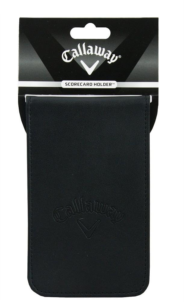 Callaway Men's Callaway scorecard holder, Black, 6 UK 2