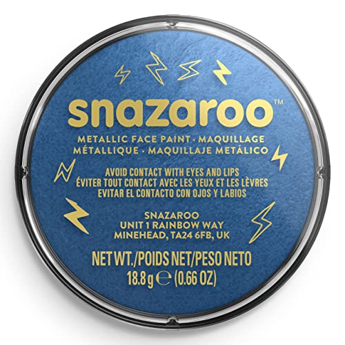 Snazaroo - Face and Body Paint (18 ml) Metallic Electric Blue 12