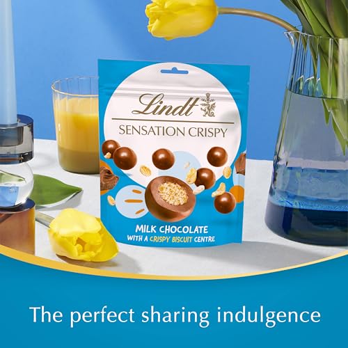 Lindt Crispy Sensation Milk Chocolate Pouch 140g 4