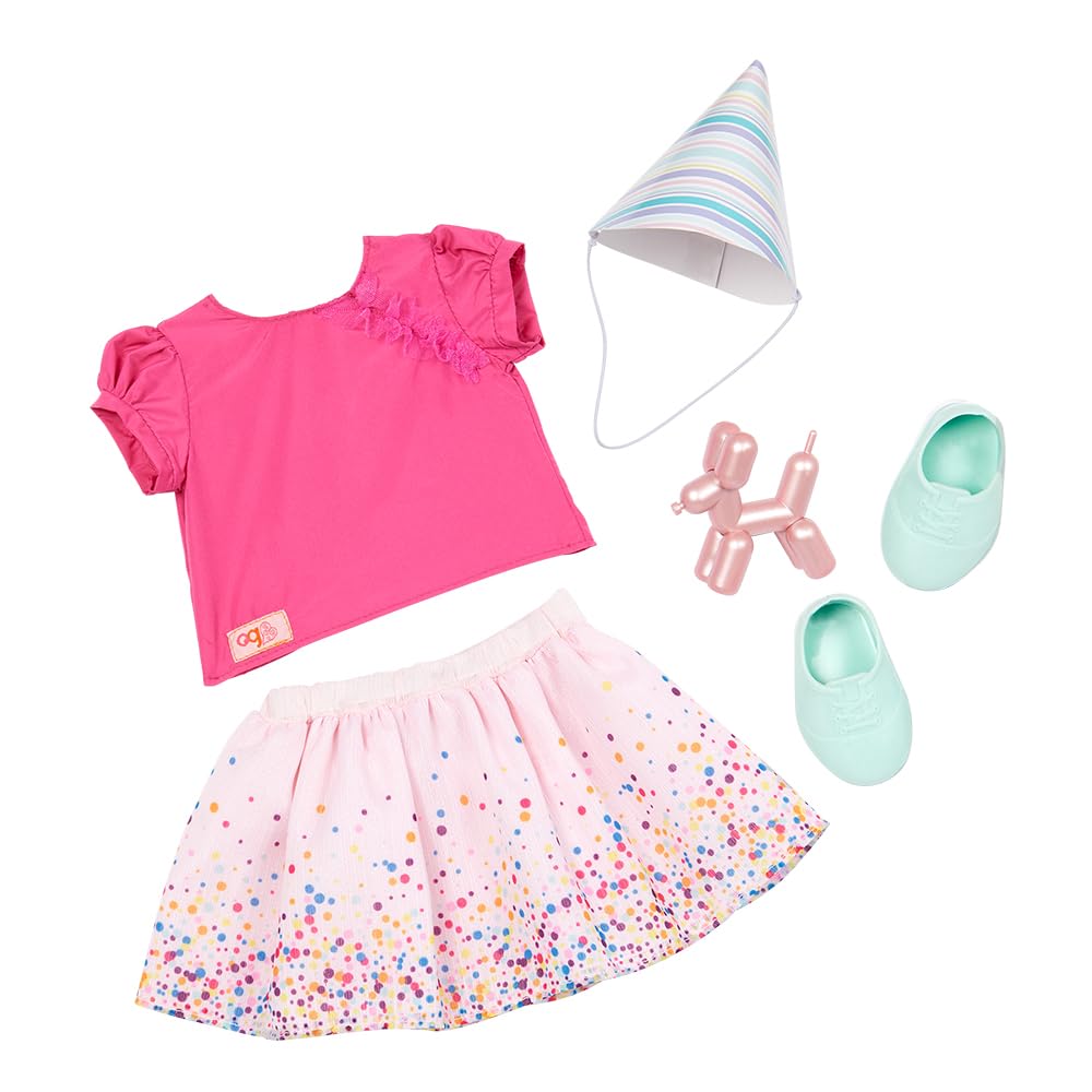 Our Generation It's Time to Party Birthday Outfit - Confetti-Print Skirt for 18-Inch Dolls