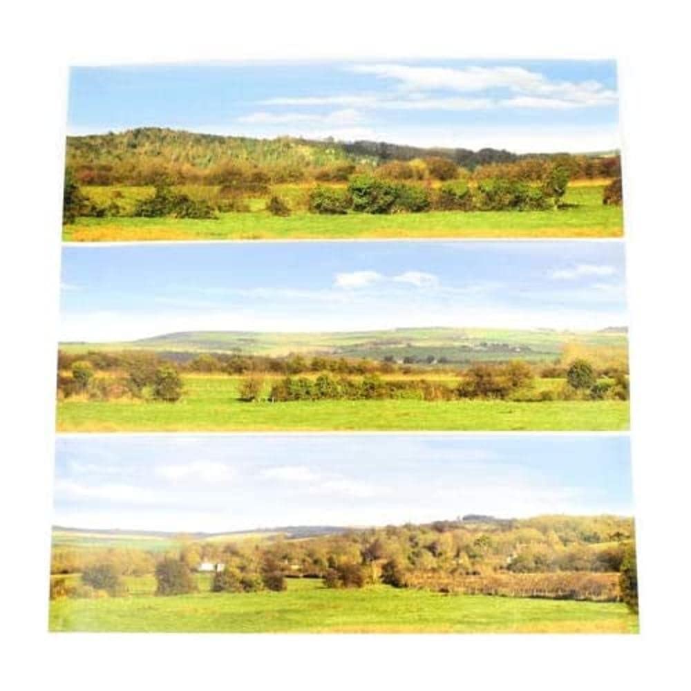 Gaugemaster GM701 Valley Large Photo Backscene - 2744x304mm | OO Scale | Plastic