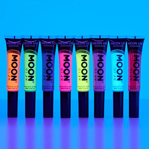 Máscara de pestañas Moon Glow Neon UV 15ml Green ¡Brilla intensamente bajo la iluminación UV!