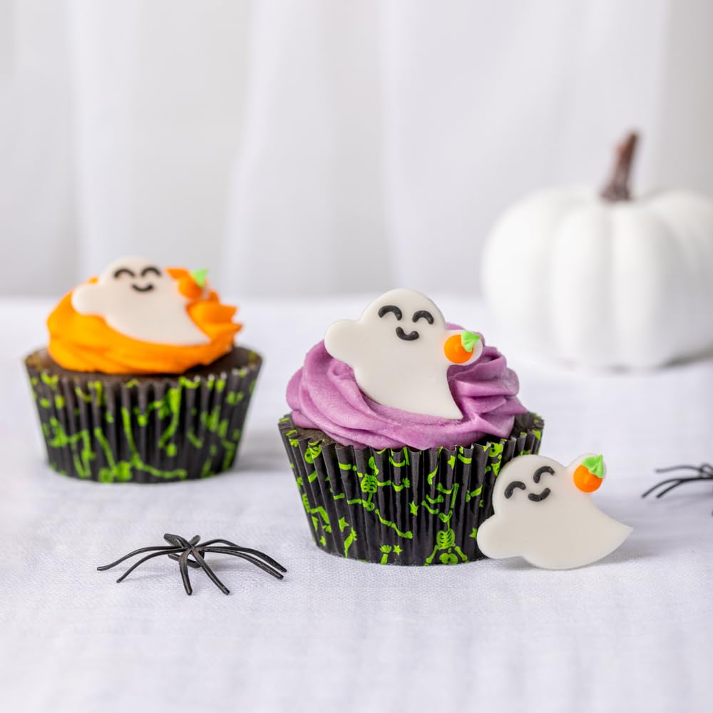Anniversary House - Halloween Ghost and Pumpkin Edible Cake Toppers 5pcs 4