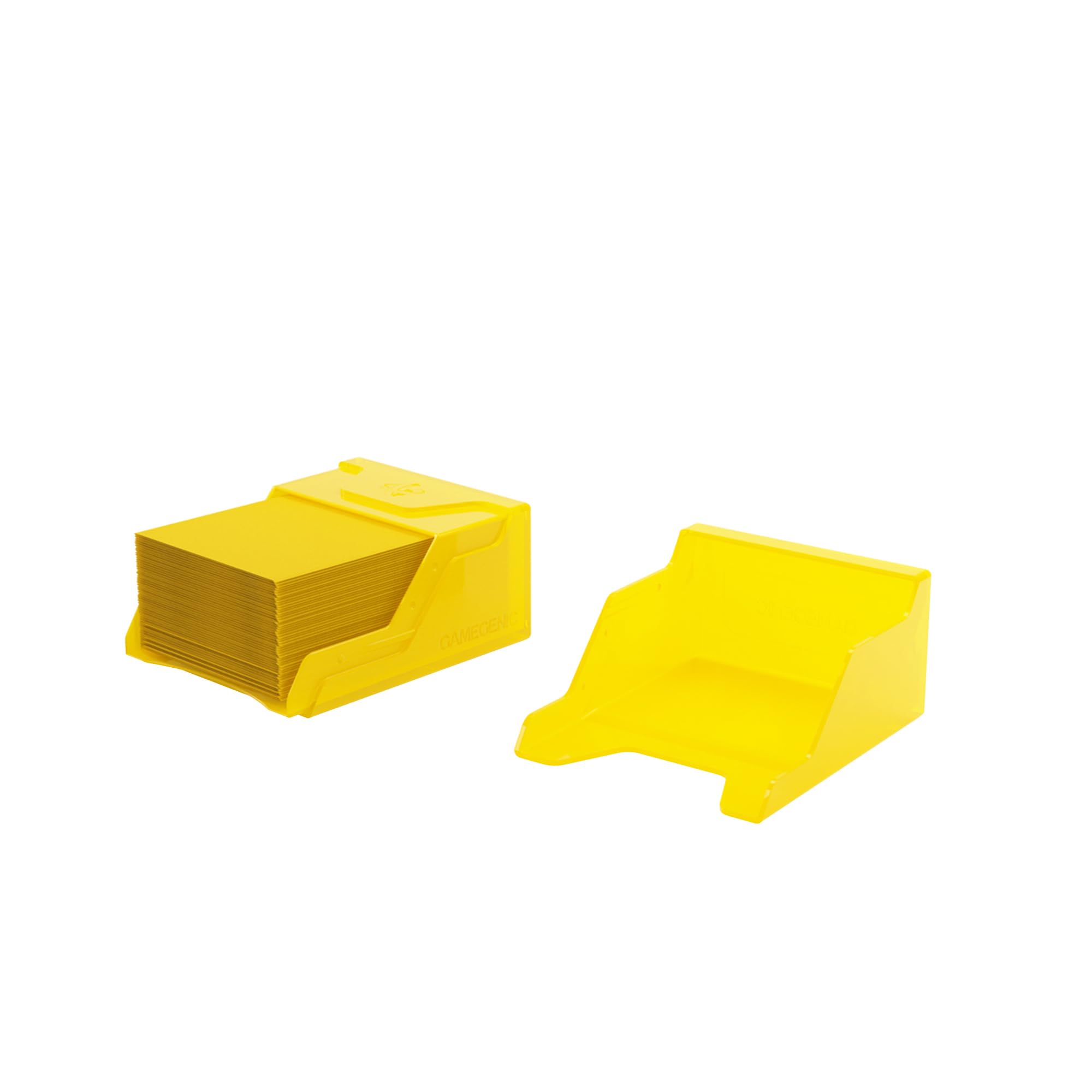Gamegenic Bastion 50+ XL Deck Box - Compact Storage | Secure Closure | Yellow Plastic 2