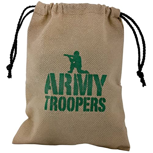 Tobar Army Troopers - 48 Plastic Soldiers | Assorted Poses | Includes Storage Bag 6