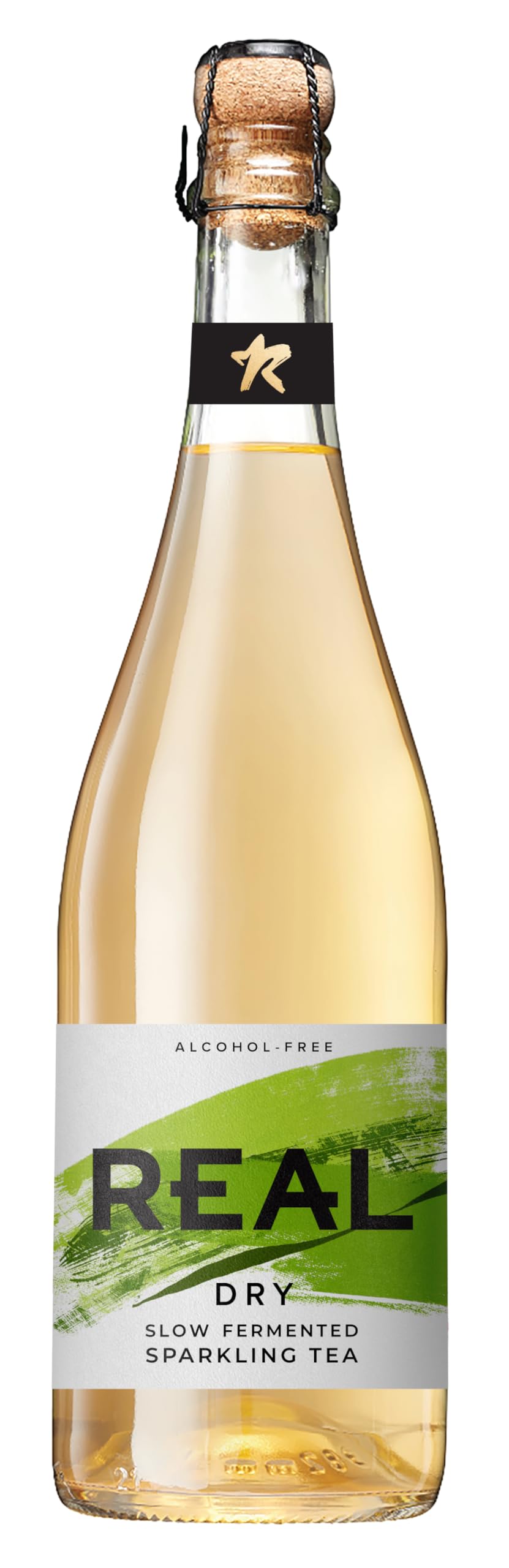 REAL Kombucha Dry Slow Fermented Sparkling Tea - 750ml | Natural Ingredients | Award-Winning