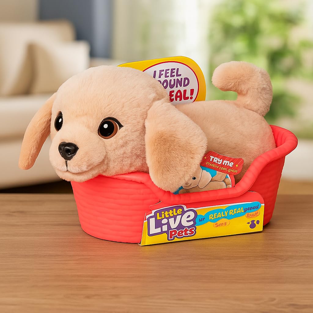 Little Live Pets My Really Real Puppy Minis - Buddy the Retriever Interactive Plush Toy | Mini Size 7