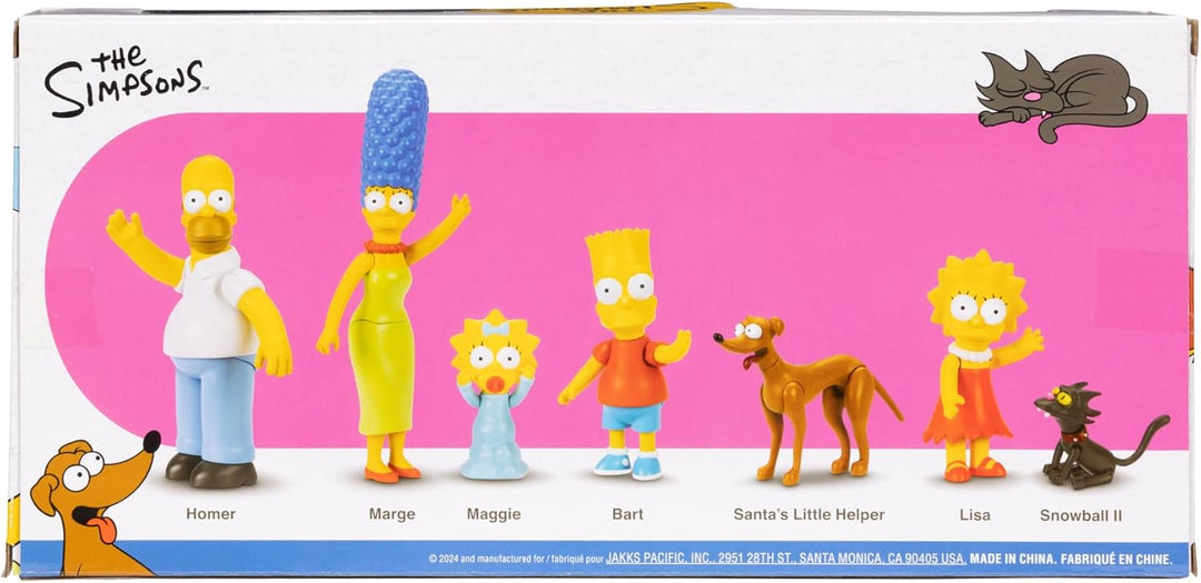 The Simpsons 2.5" Action Figure Scaled Multipack - Family Set with Pets for Ages 4+