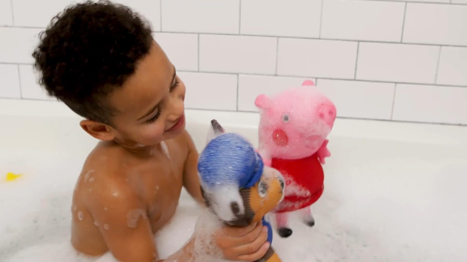 Wahu Aqua Pals: Paw Patrol - Rubble | Waterproof Plush Toy for Bath, Pool & Beach | 2+ Years 2