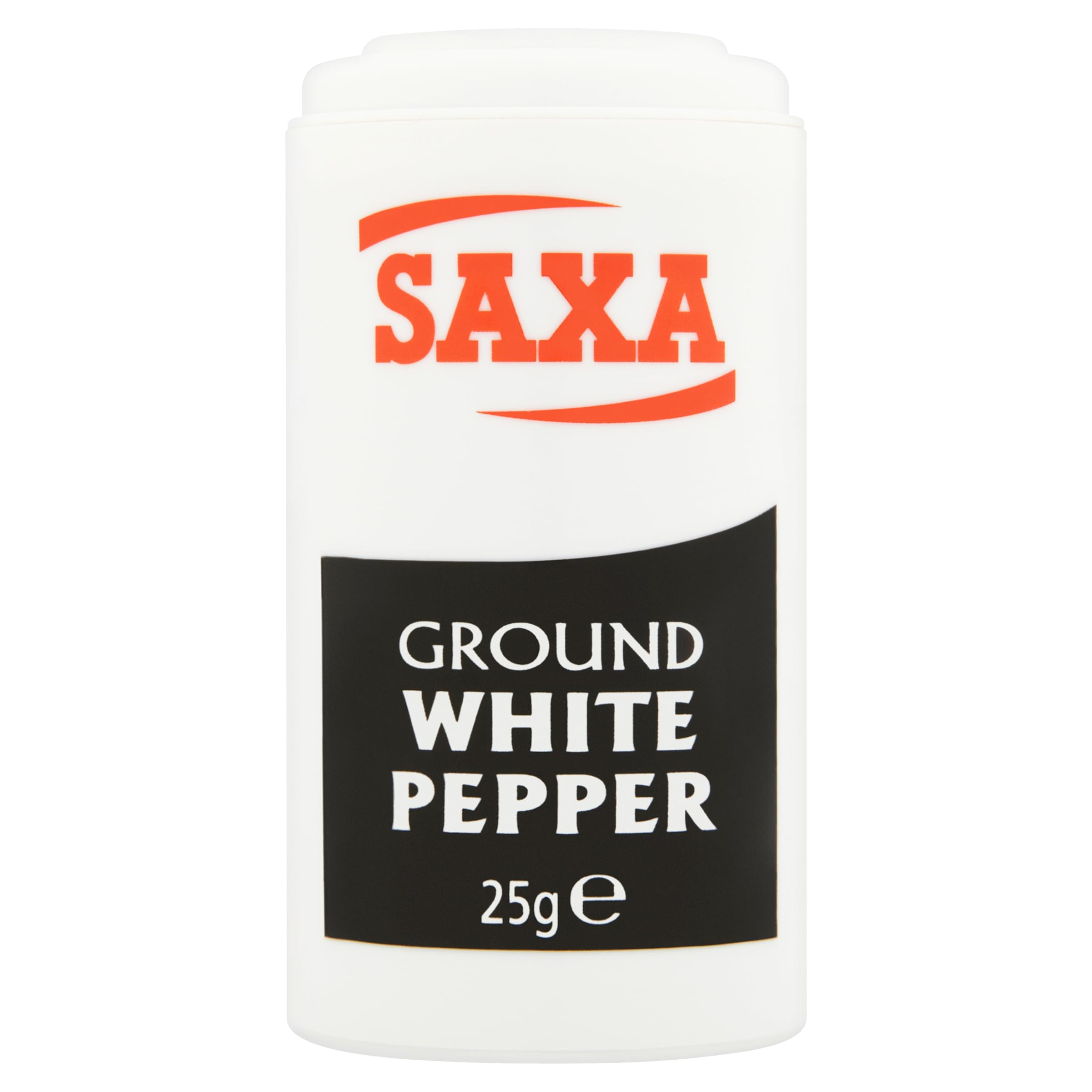 Saxa Ground White Pepper - Premium Quality Powder for Seasoning | 25g Shaker