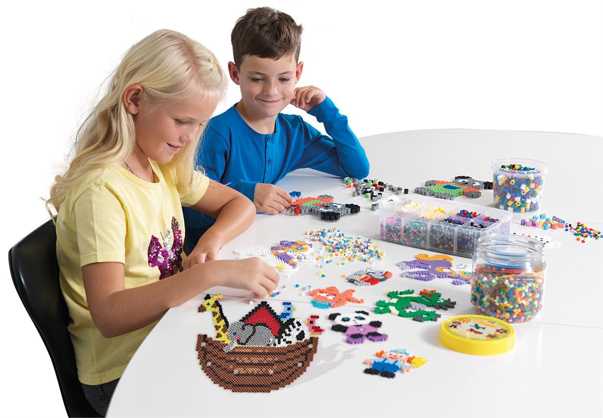 Hama Midi Beads - Red Plastic Craft Beads | 1000 Pieces | Ages 5+ 6