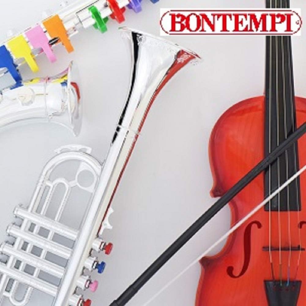 Bontempi 32 4231 4-Note Silver Trumpet - Musical Toy for Kids 3+ 3