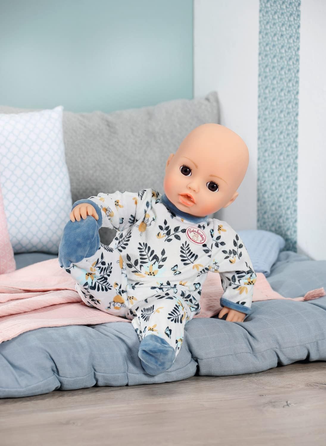 Baby Annabell 706824 Romper Blue - Supersoft Outfit for 43cm Dolls 2