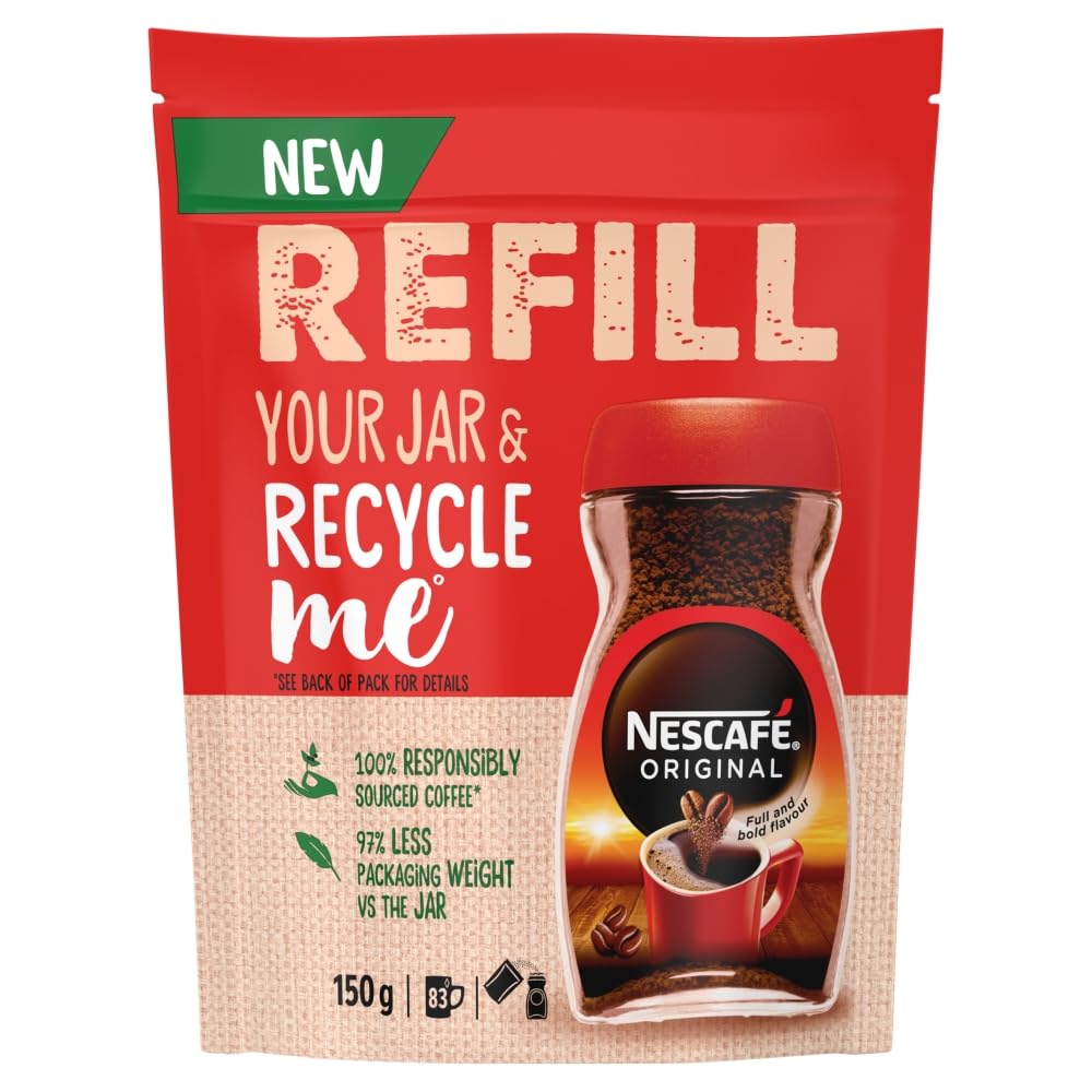 NESCAFÉ Original Instant Coffee Refill - Bold Flavour & Aroma | 150g Granules 1