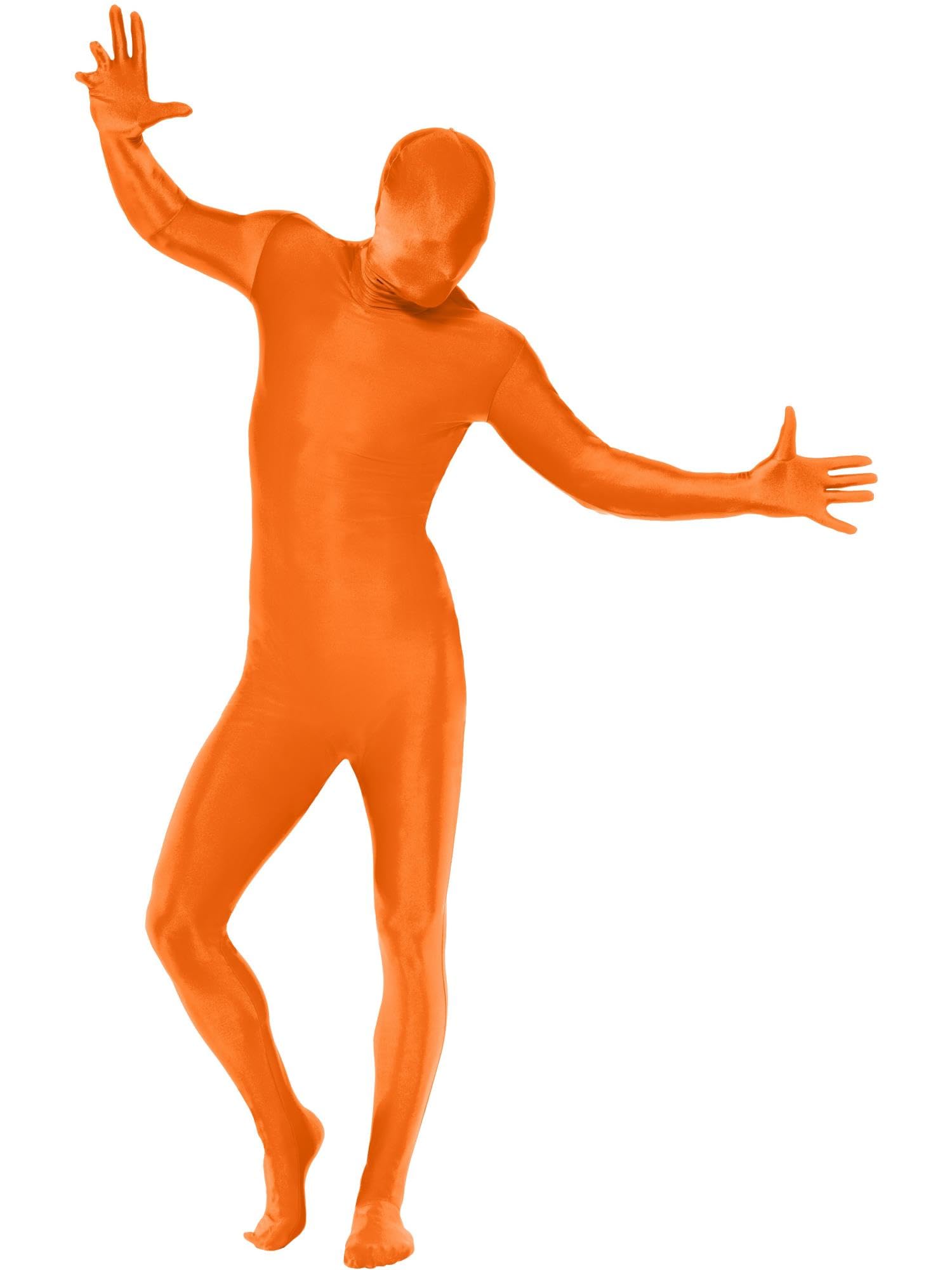 Smiffys Orange Second Skin Kostüm – Größe L (42"-44")