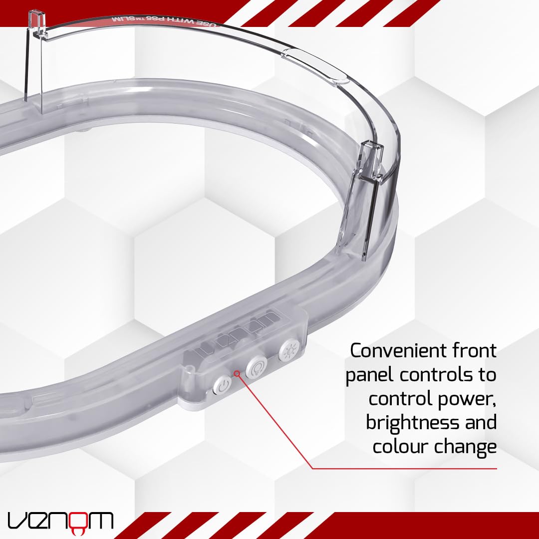 Venom PS5 Horizontal Console Stand with LED Lighting - 8 Color Options, USB Powered, Compatible with Slim Disc & Digital Models
