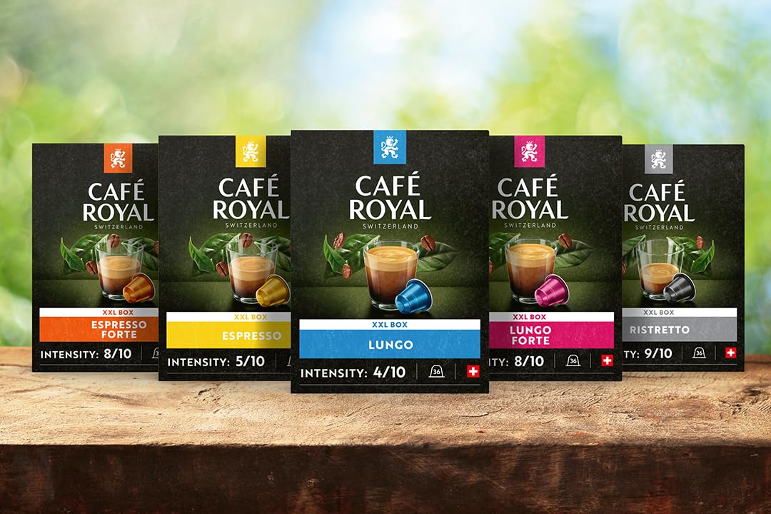 Café Royal - Espresso Forte 36 Capsules for Nespresso Machines - 8/10 Intensity - 100% Arabica UTZ-Certified 12