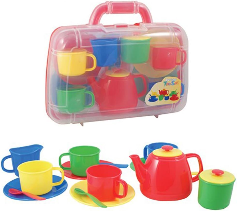 Peterkin Tea Set in Carry Case - Portable Playset for Pretend Tea Parties 1