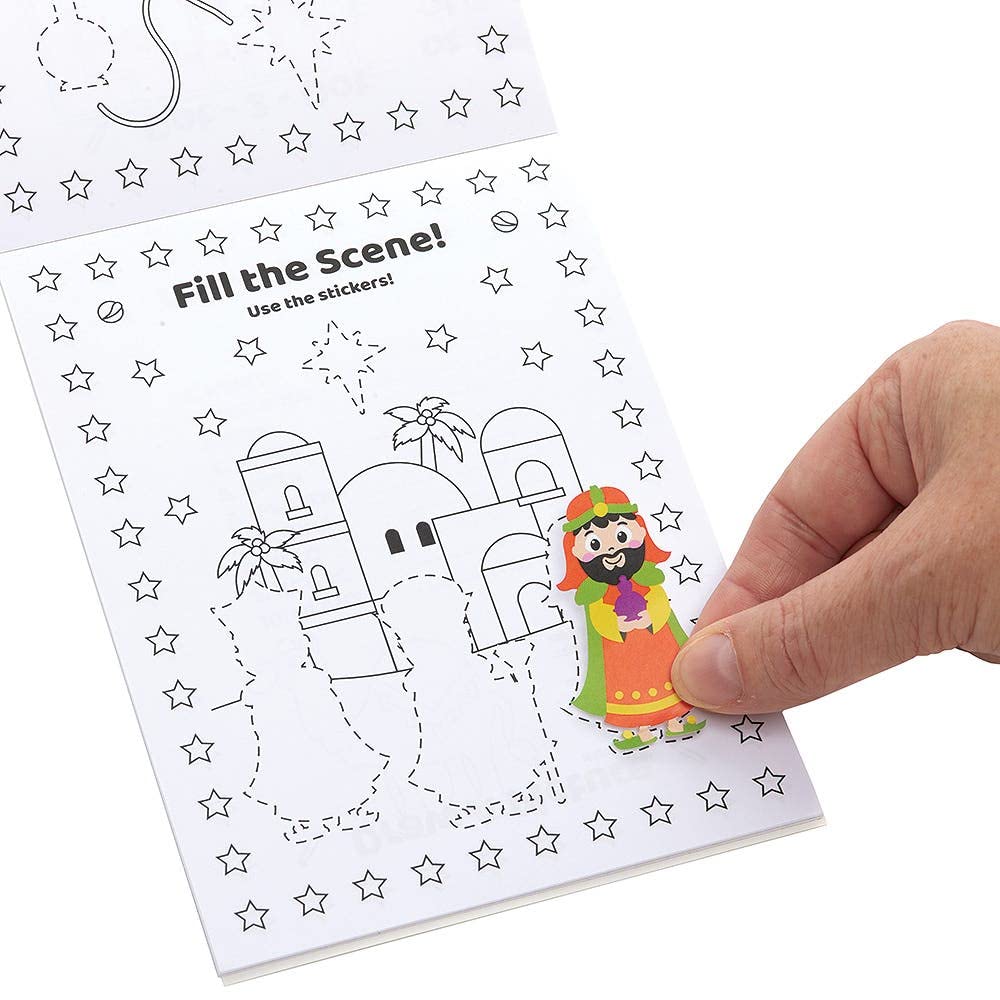 Baker Ross FX289 Nativity Activity Sticker Books - Pack of 8 6