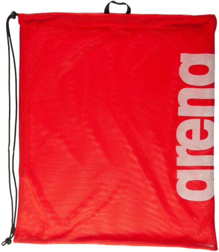 Arena Unisex Mesh Pool Gym Sack Drawstring Bag - Team Red (001537-503-NS)