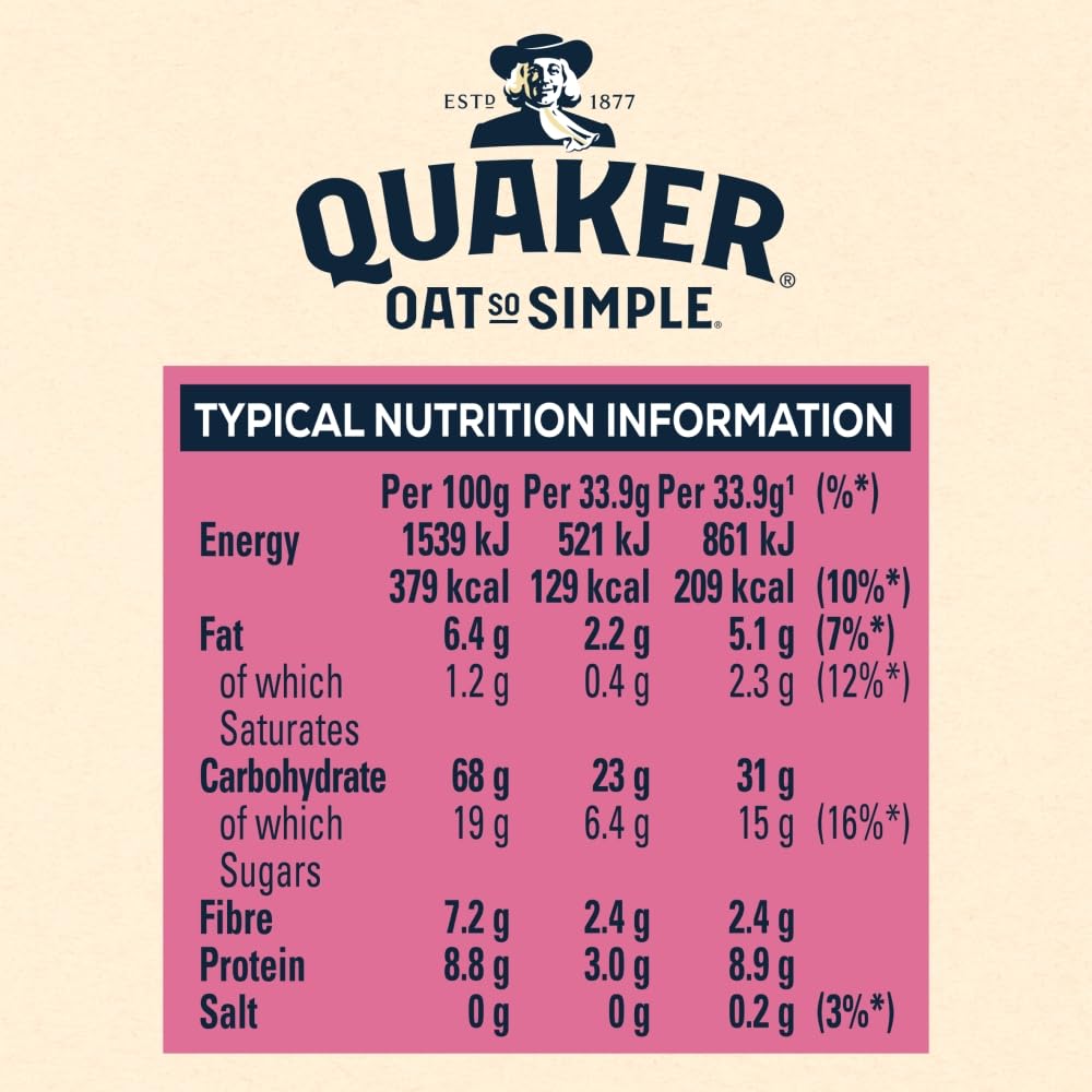 Quaker Oat So Simple Strawberry and Raspberry Porridge, Pack of 10 8