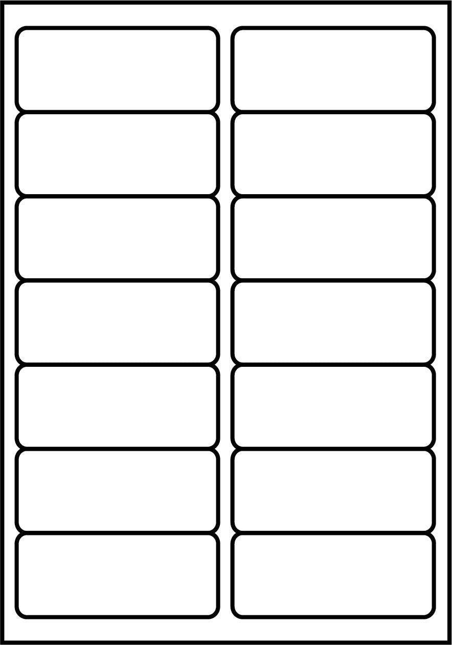 SmithPackaging A4 Self Adhesive Address Labels, 14 Labels Per Sheet, 100 Sheets, Matt White