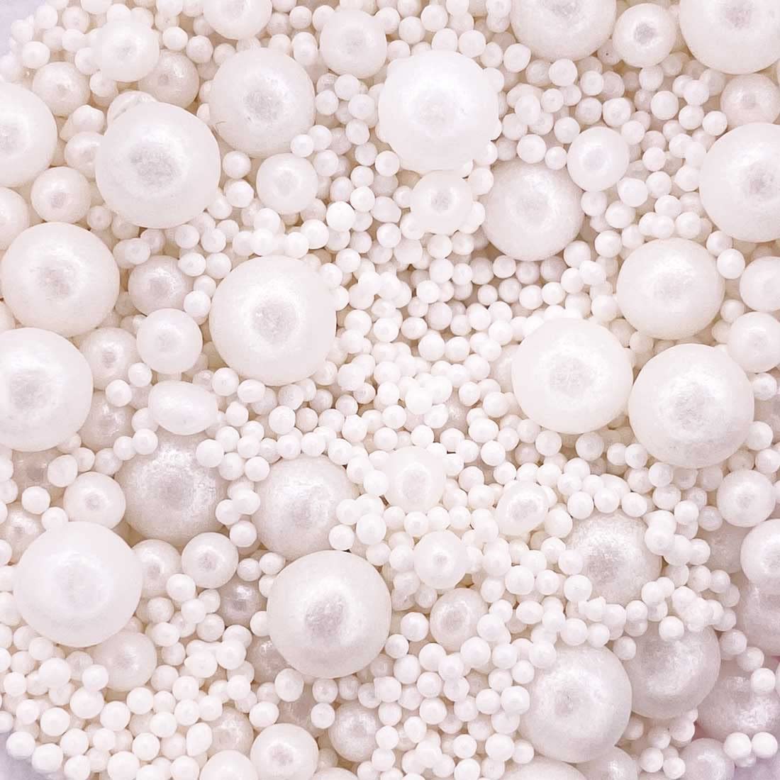 A Pinch of Glimmer Mother of Pearl Cake Sprinkles - Edible Pearls Mix | 30g