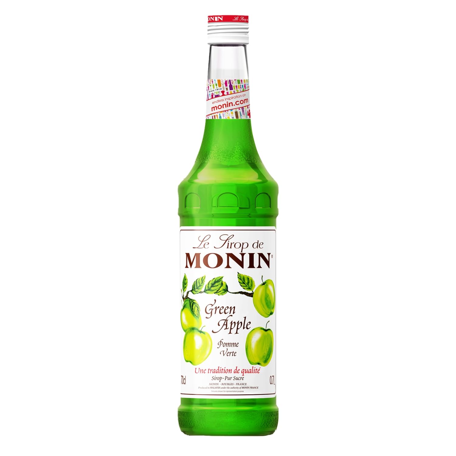 Monin Premium Green Apple Syrup - 700ml | Vegan & Alcohol-Free | Natural Flavouring 1