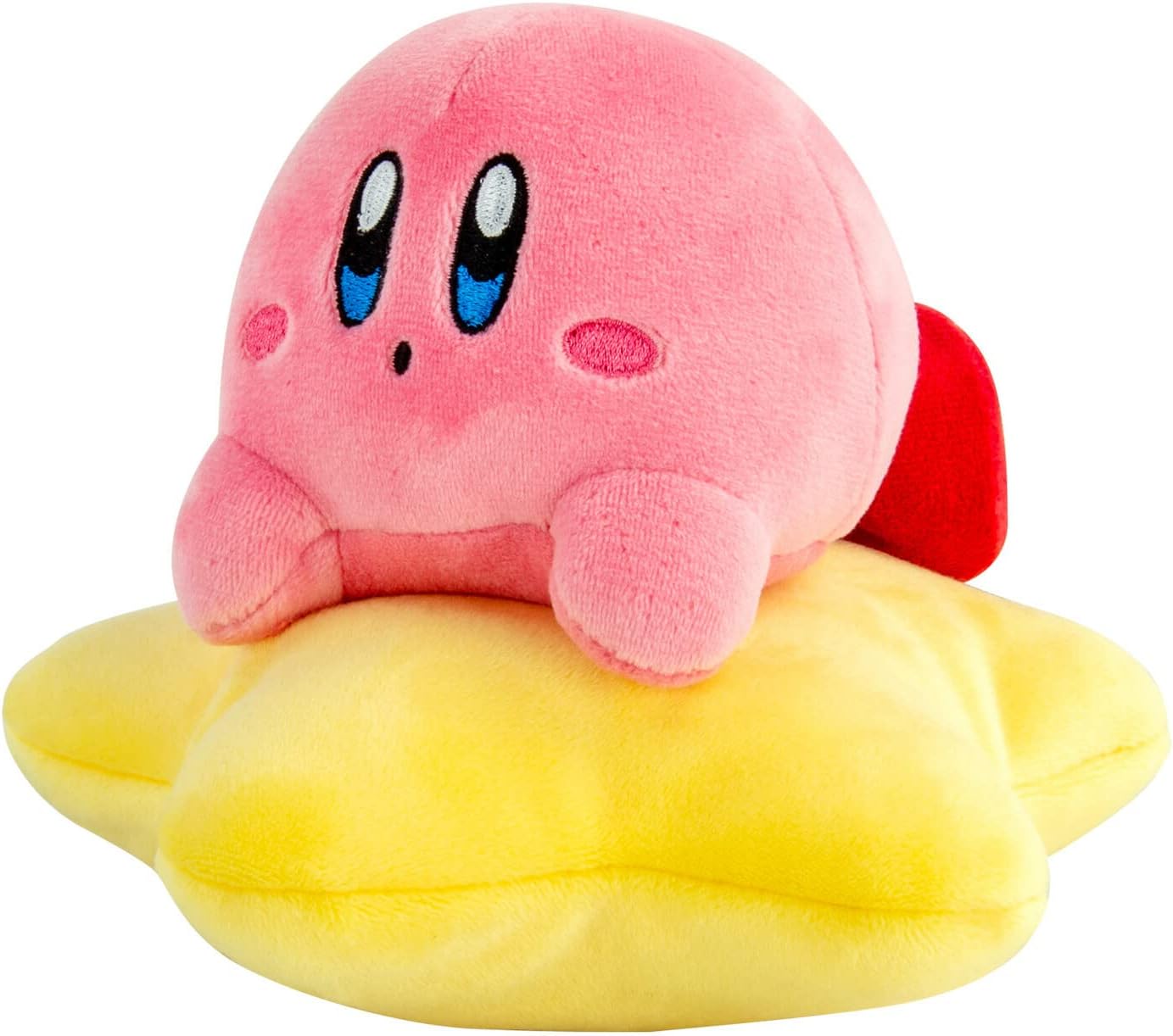 Kirby Warpstar Riding Plush Toy - 6" Officially Licensed Club Mocchi Mocchi Pink Squishy Fabric Plush