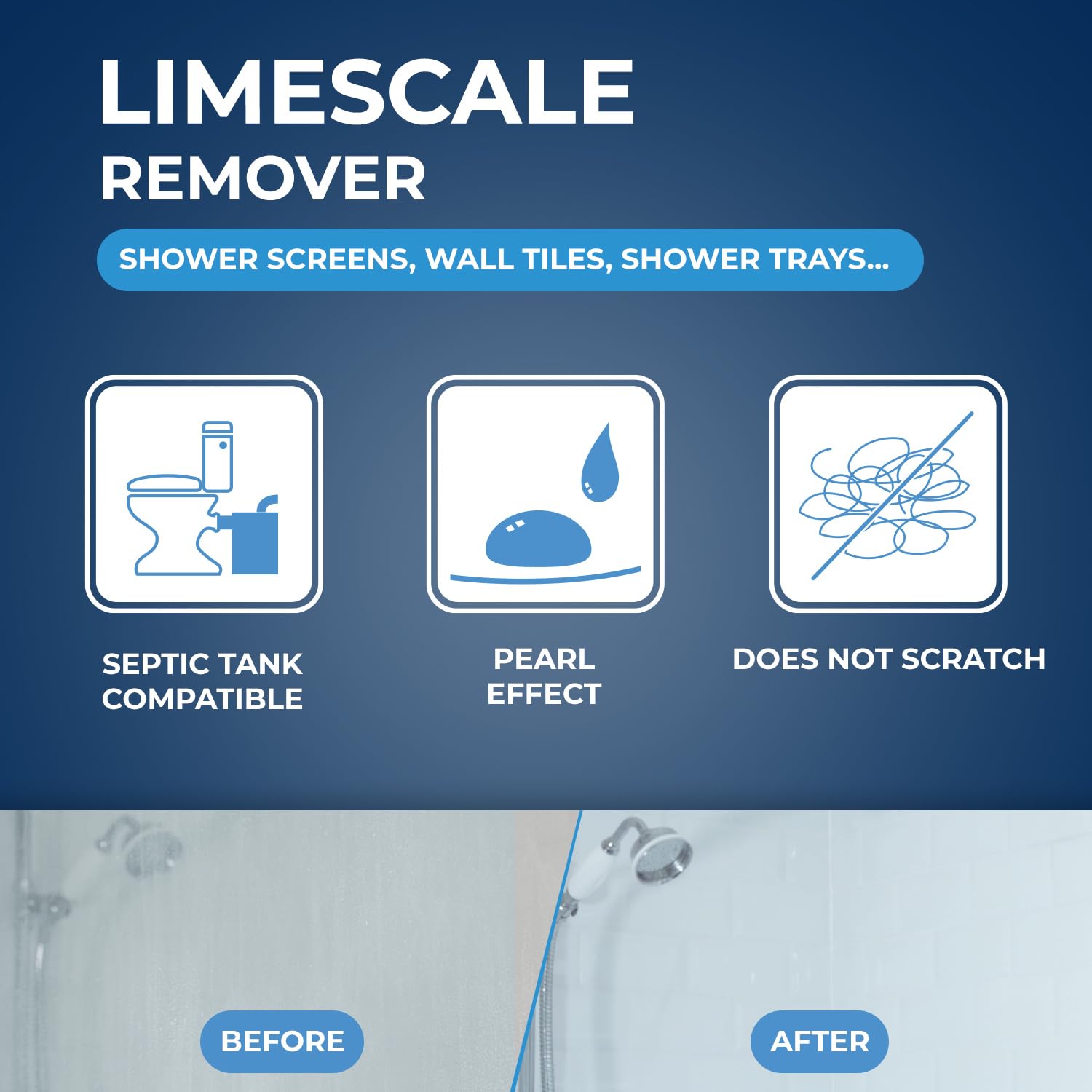 STARWAX Shower Cleaner & Limescale Remover - 500 ml | Removes Soap Scum & Water Marks 3