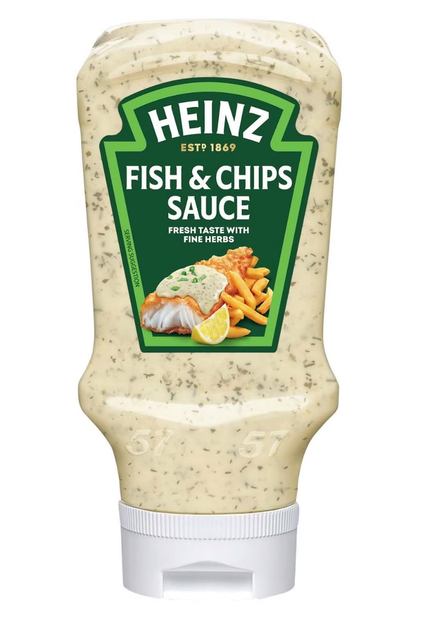 HEINZ Fish and Chips Sauce - Fresh Taste with Fine Herbs | 400g Jar 1