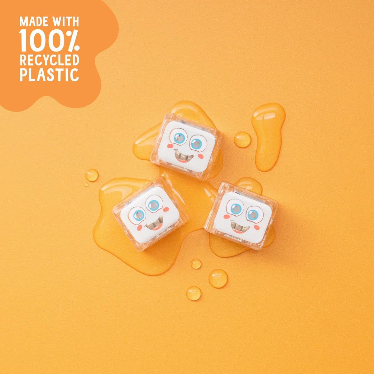 Glo Pals Water-Activated Light-Up Sensory Bath Toy Cubes - Party Pack | 4 Count | Ages 3+ 3