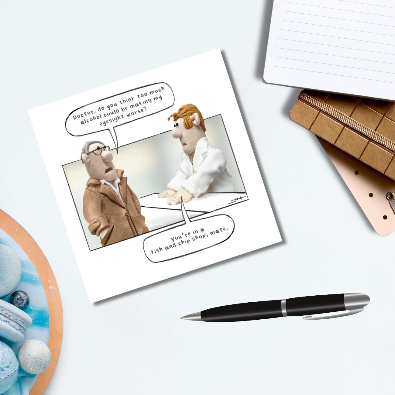 Emotional Rescue Funny Birthday Card for Him - Model Family Range | 6 x 6 inches 5