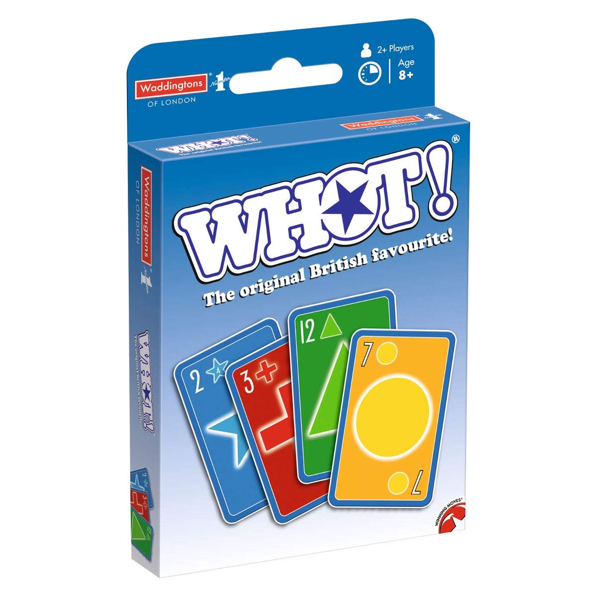 Waddingtons Number 1 WHOT! Original Matching Card Game - Match Shapes/Numbers | Ages 5+ | Portable Travel Game 1