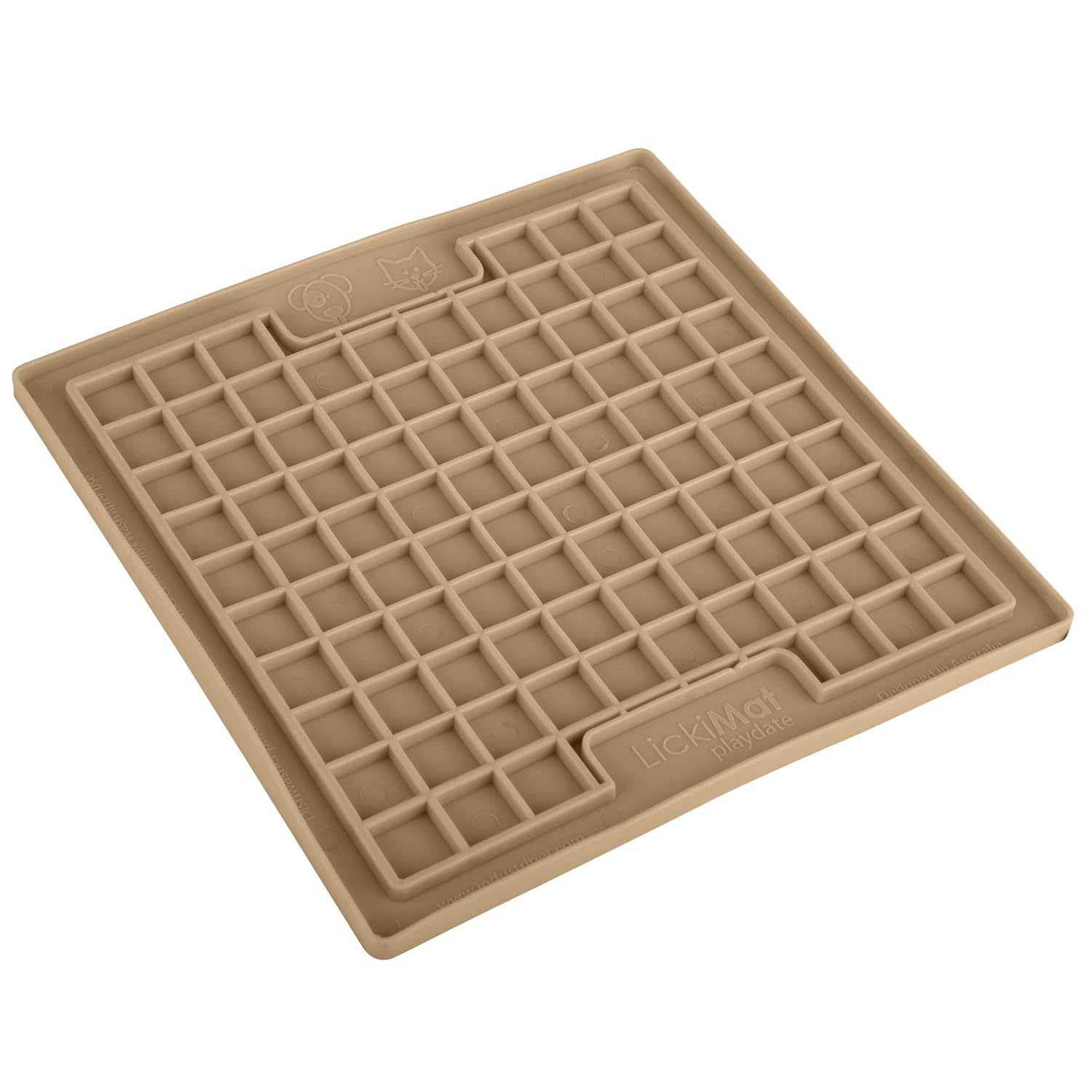 LICKIMAT Classic Playdate Dog Feeding Mat - Reduces Anxiety & Boredom | Rubber | 230x200x9mm 3