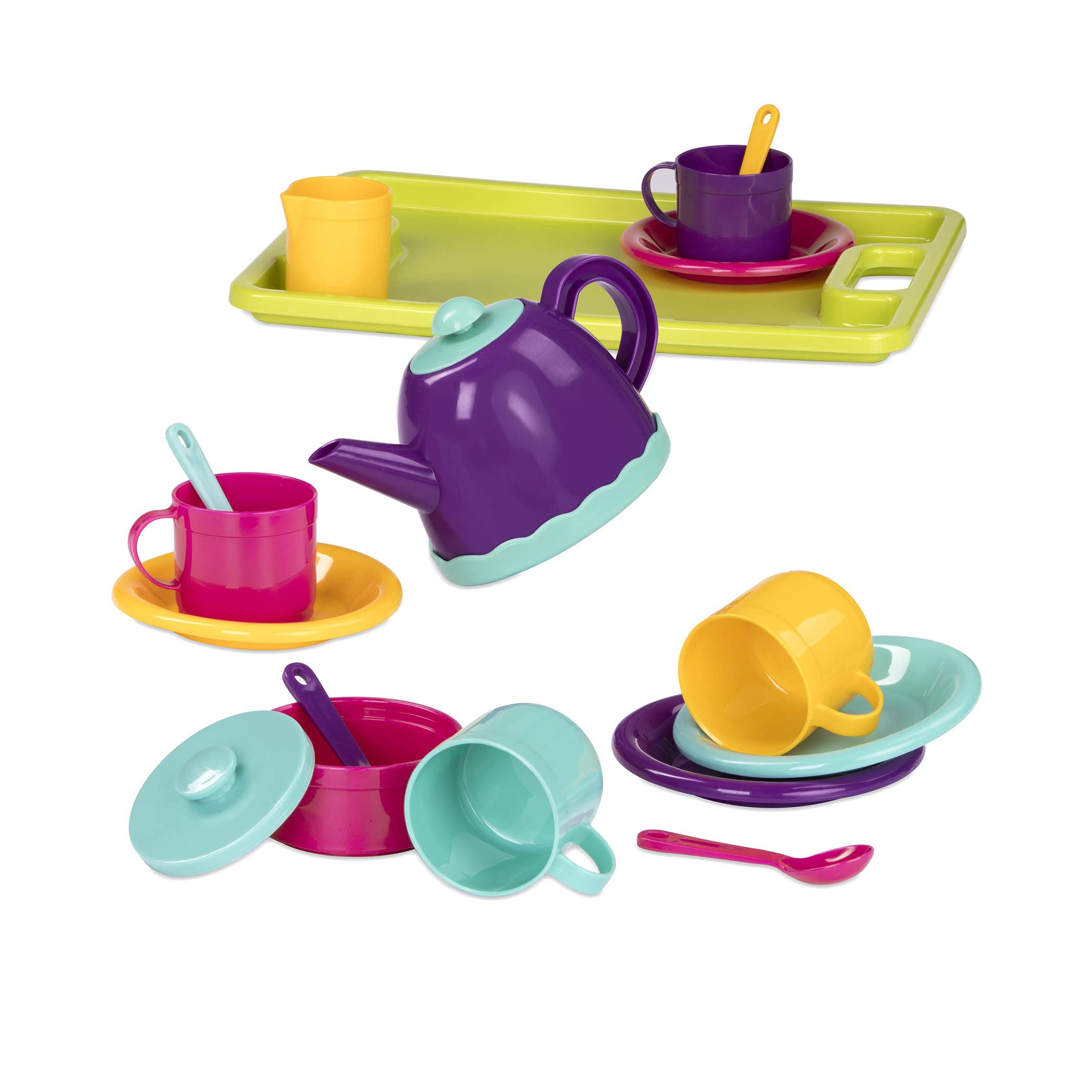 Battat 45-Piece Play Dinner Set – Tea Party & Supper Playset for Kids 3+ 5