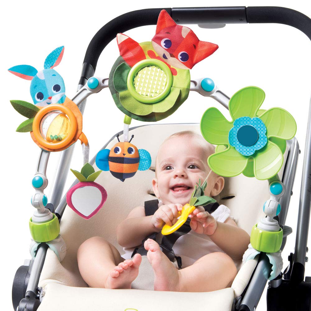 Tiny Love Sunny Stroll Activity Arch - Rattle Toys, Crinkly Textures, Baby-Activated Fan | 0m+ 4