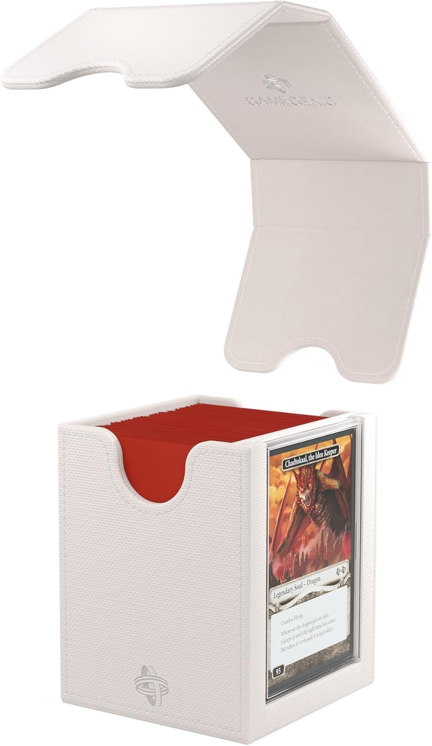 Gamegenic Squire Plus 100+ XL White Commander Deck Box for Magic: The Gathering 2