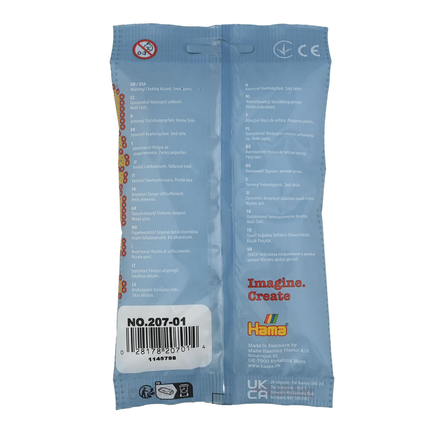 Hama Midi Fuse Beads - 1000 Pcs White Plastic Mosaic Craft for Ages 5+