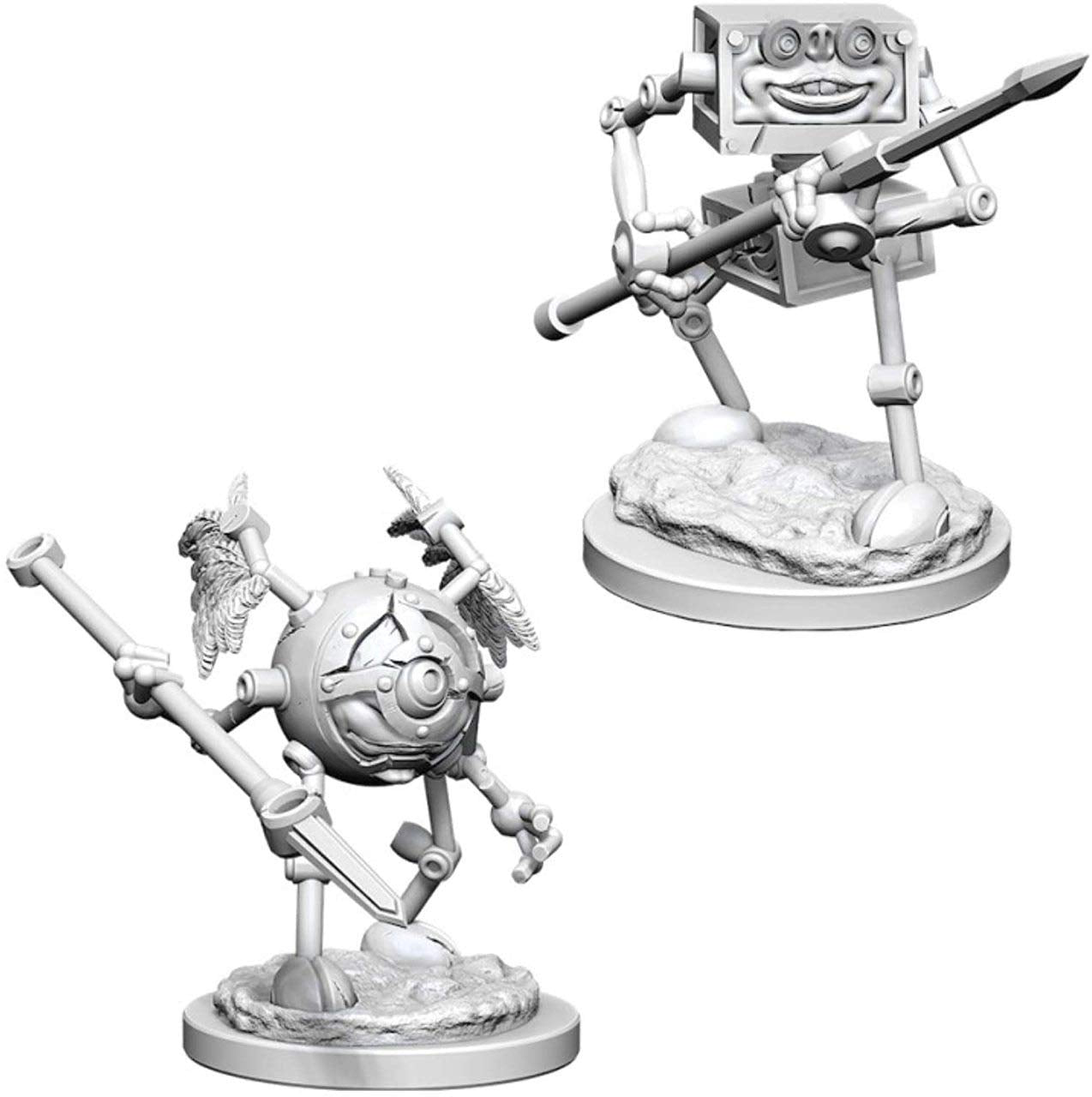 Dungeons & Dragons Monodrone and Duodrone Unpainted Miniatures 2-Count Pack | WizKids