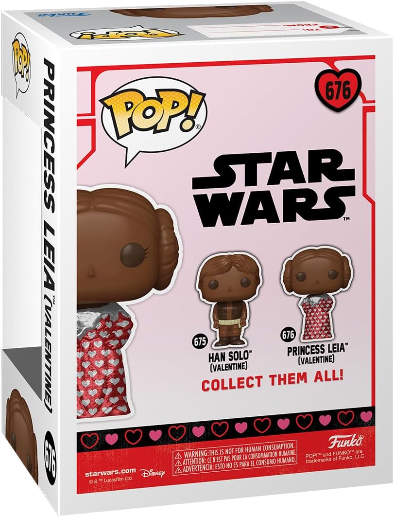 Funko Pop! Star Wars - Leia Organa (Valentine's Choc) Vinyl Figure 76214 2