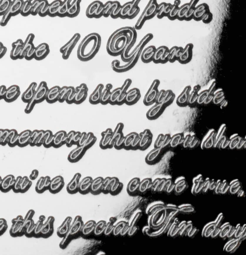 The Commemorative Coin Company 10th Tin Wedding Anniversary Silver Commemorative Coin | 999 Silver Plated | Proof Quality 5