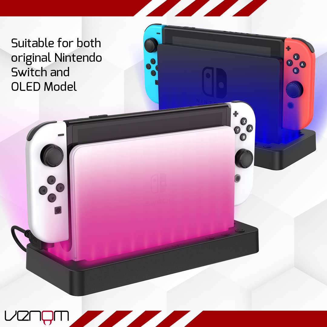 Venom Multi-Colour LED Light-up Console Stand for Nintendo Switch and OLED Model 15